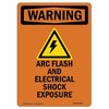 Signmission Safety Sign, OSHA WARNING, 10" Height, ARC Flash And Electrical, Portrait OS-WS-D-710-V-12968